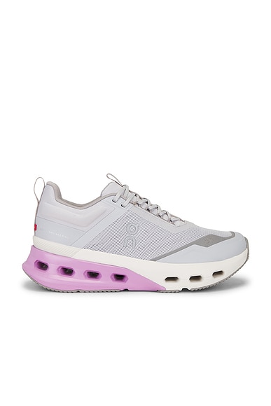 On Cloudnova X Sneaker in Glacier & Sakura