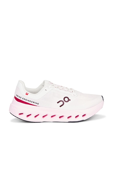 On Cloudsurfer Next Sneaker in Peony & Ivory