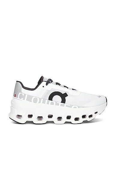 On Cloudmonster Sneaker in All White