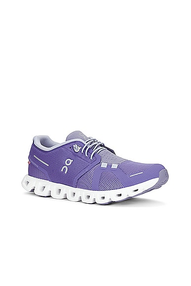 Shop On Cloud 5 Sneaker In Blueberry & Feather