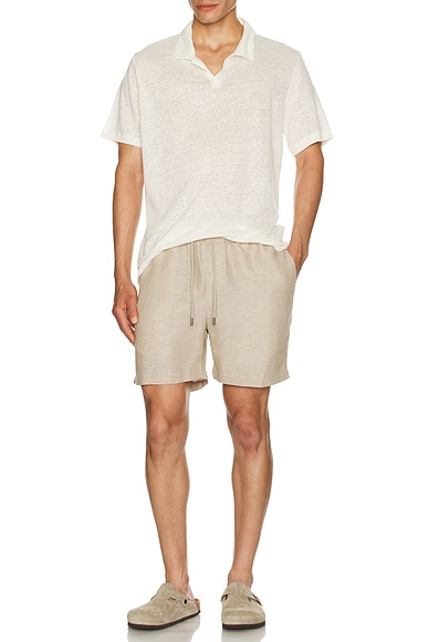 Air Linen Pull-On Shorts 6"