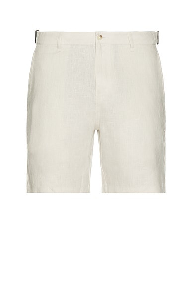 Linen Fixed Waist Shorts