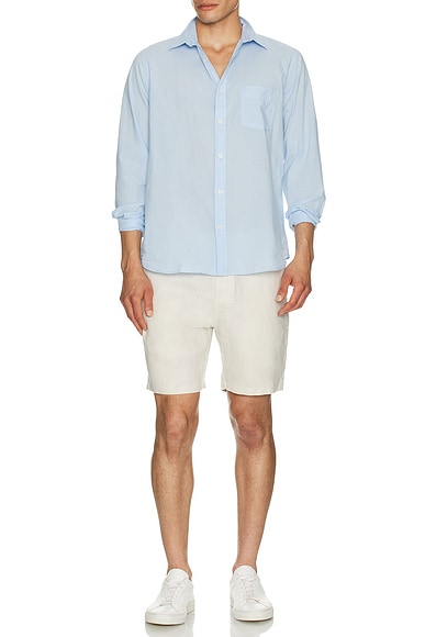 Linen Fixed Waist Shorts