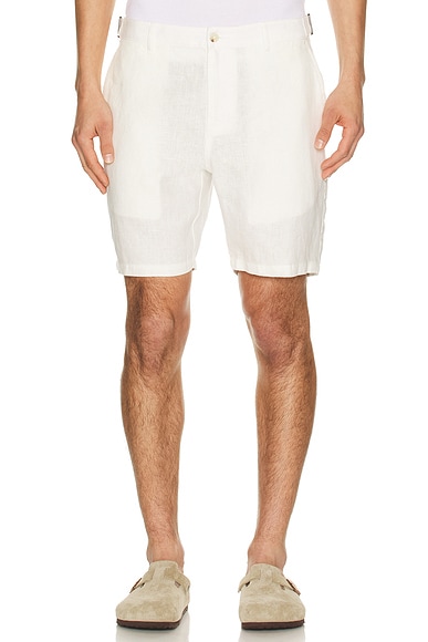Linen Fixed Waist Short