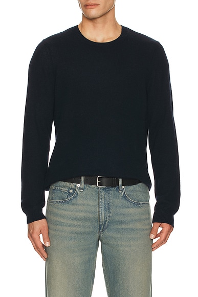 onia Featherweight Cashmere Sweater in Midnight