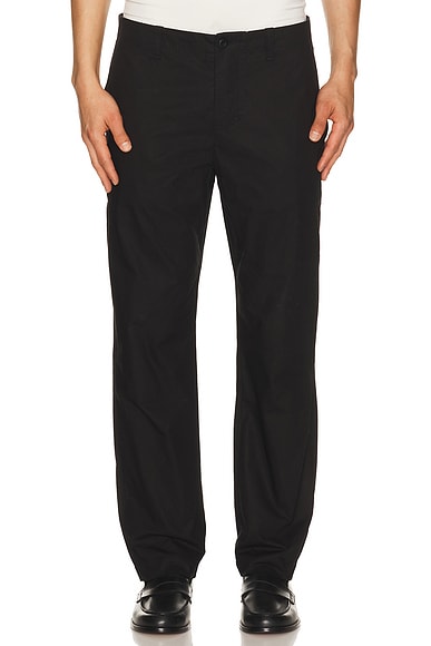onia Poplin Traveler Pant in Black