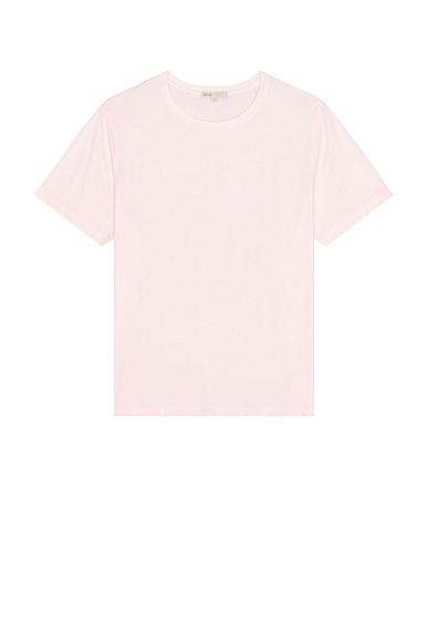 onia Joey Crew Neck Tee in Barely Pink