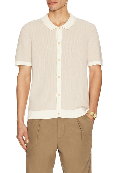 Linen Button Up Sweater Shirt