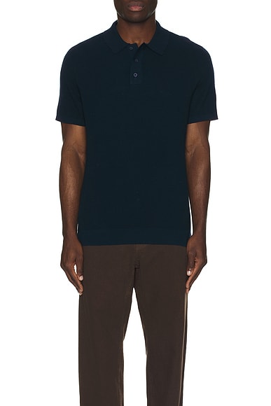 Cotton Textured Knit Polo