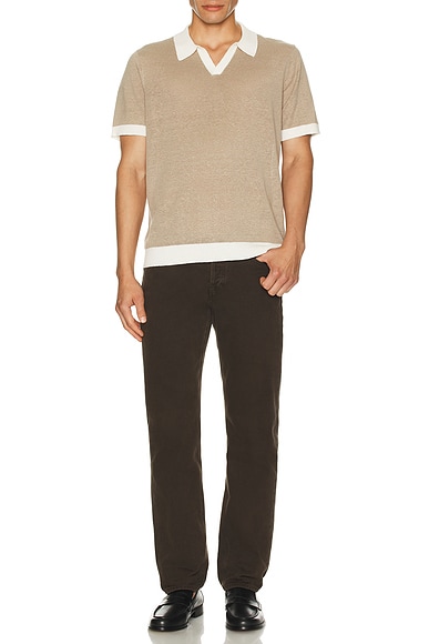 Linen Johnny Collar Polo