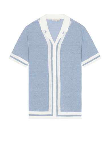 Linen Knit Camp Shirt