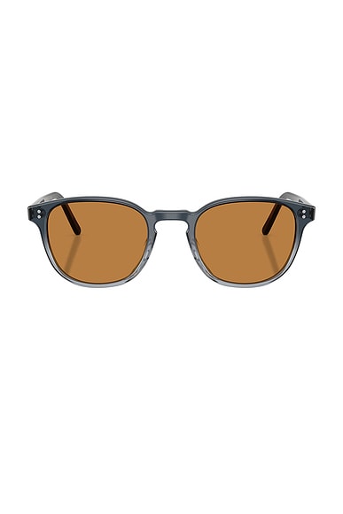 Oliver Peoples Fairmont Sun Irregular Sunglasses in Twilight Gradient