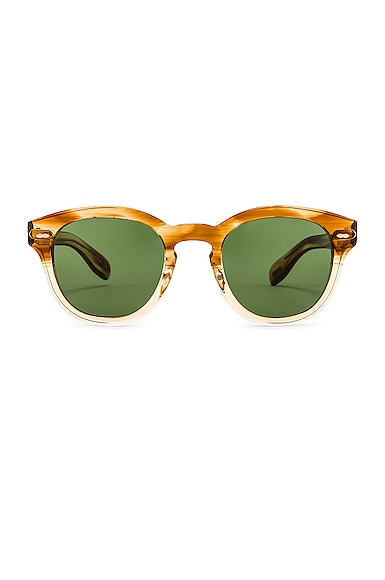 Oliver Peoples Cary Grant Sunglasses in Honey & Green Wash
