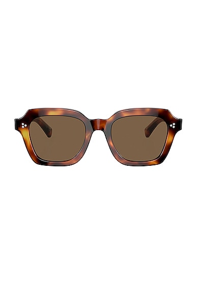 Oliver Peoples Kienna Sunglasses in Dark Mahogany & Brown