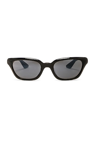 Oliver Peoples X Khaite Rectangular Sunglasses in Black