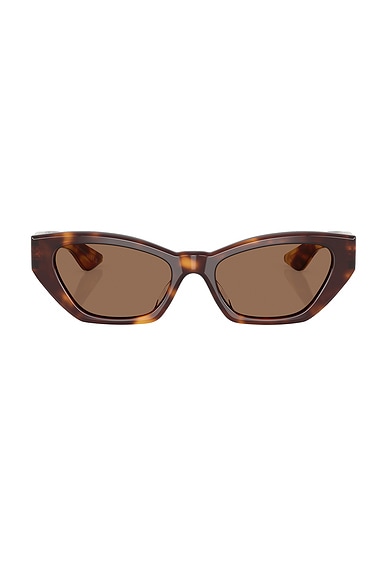 Oliver Peoples X Khaite 1961c Sunglasses in Dark Brown