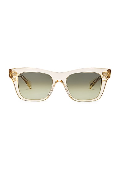 Oliver Peoples Ms. Oliver Square Sunglasses in Gold