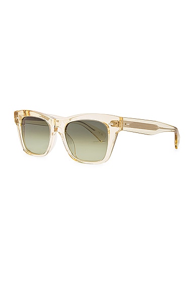 Shop Oliver Peoples Ms. Oliver Square Sunglasses In Gold