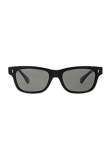 Oliver Peoples Rosson Sun Rectangle Sunglasses in Black