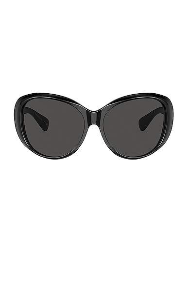 Oliver Peoples Maridan Oval Sunglasses in Black