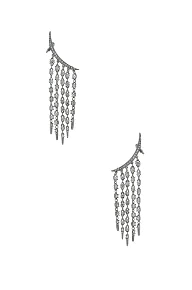 Tendril Crystal Earrings