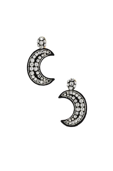 Crystal Moon Earrings
