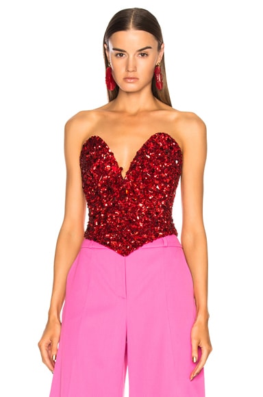 Sequin Bustier Top