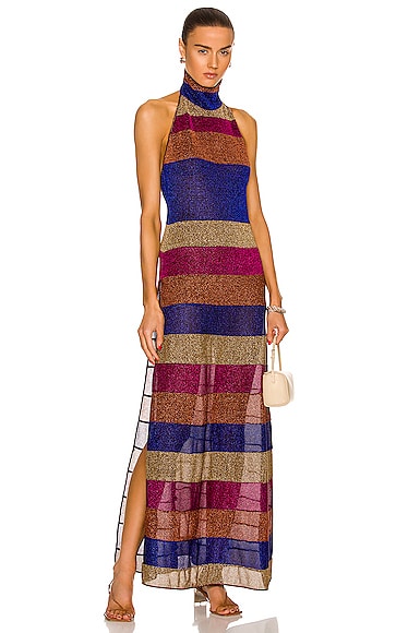 Lumiere Striped Turtleneck Dress