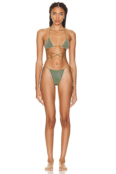 Lumiere Crystal Lace Microkini Bikini Set