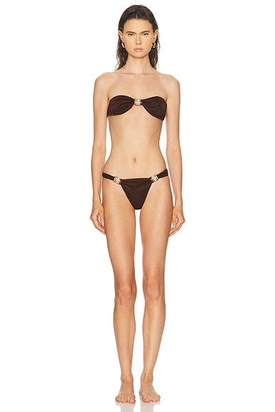 Lumiere Multi Ring Bandeau Bikini Set