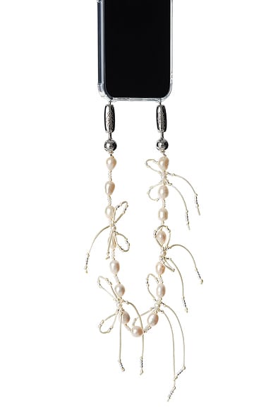 Pearl + Bow Wristlet