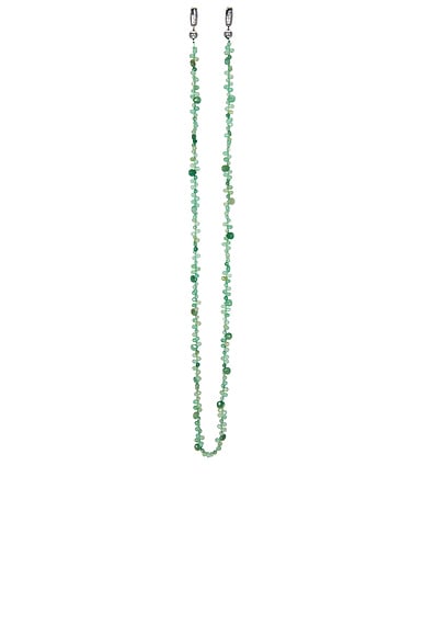 Ossa — Faceted Gemstone Crossbody Chain in Aventurine