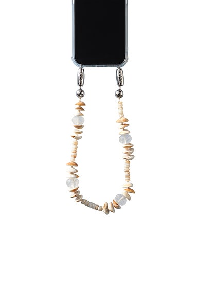 Ossa Stone & Pearl Wristlet in Natural