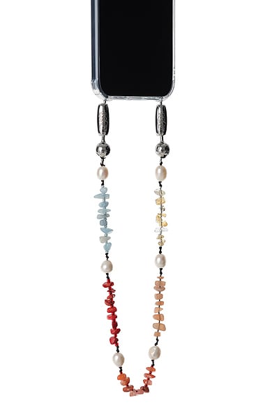 Ossa Stone + Pearl Mini Wristlet in Multi