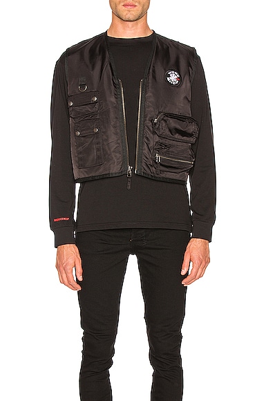 Embroidered Patch Vest