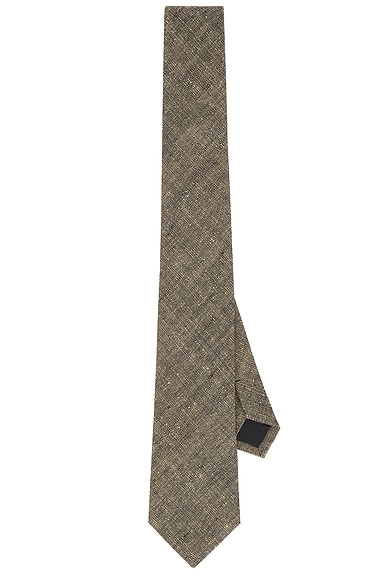 Our Legacy Tie in Deep Husk Soft Grain Weave