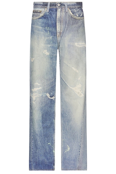 Our Legacy Third Cut in Digital Denim Print