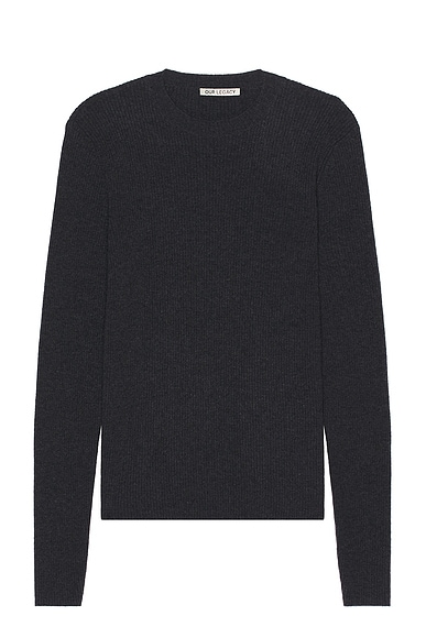 Compact Roundneck in Charcoal