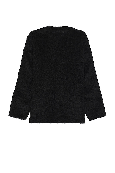 Shop Our Legacy Cardigan In Black Mohair
