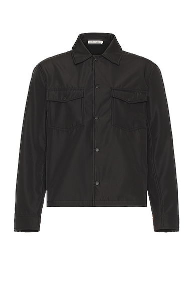Shop Our Legacy Evening Coach Jacket In Black Fleecy Tech