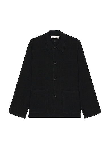 Our Legacy Haven Woven Overshirt In Black