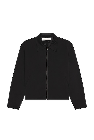 Our Legacy Mini Jacket in Black Worsted Wool