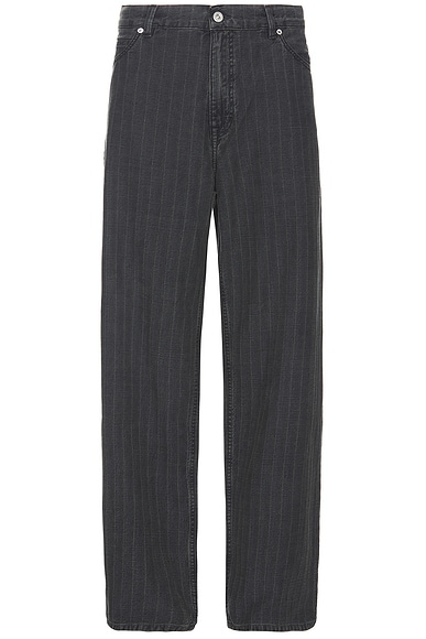 Our Legacy Vast Cut in Washed Grey Torino Stripe | FWRD