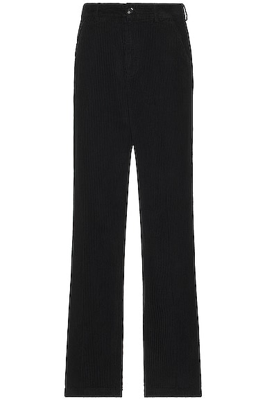 Our Legacy Chino in Black Corduroy
