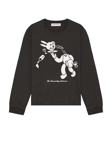 OFF WHITE Othelo s Scorpion Long Sleeve Tee in Black Medium Grey FWRD