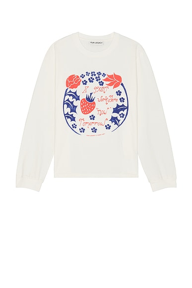 Givenchy Boxy Fit Long Sleeves Tee in White | FWRD Givenchy Boxy Fit Long Sleeves Tee in White | FWRD