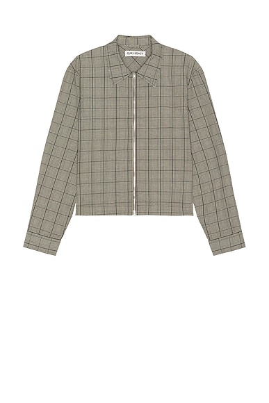 Our Legacy Zip Shirt in Bard Of Wales Rustic Weave