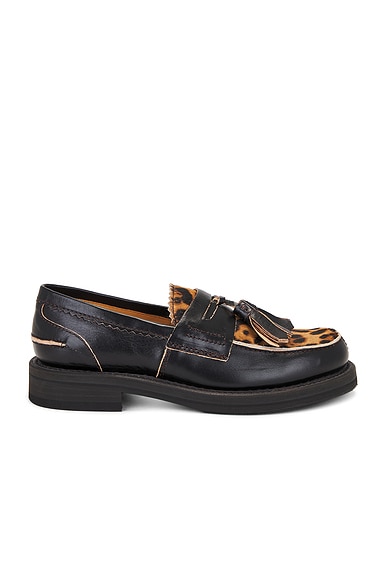 Shop Our Legacy Tassel Loafer In Honky Tonk Leo Hair On Hide