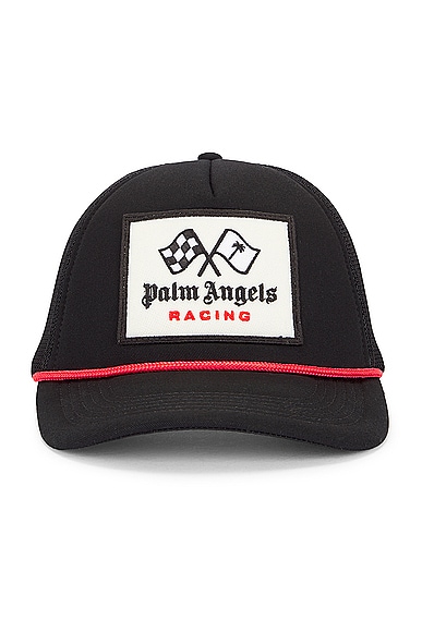 Palm Angels Pa Racing Cap in Black & Red