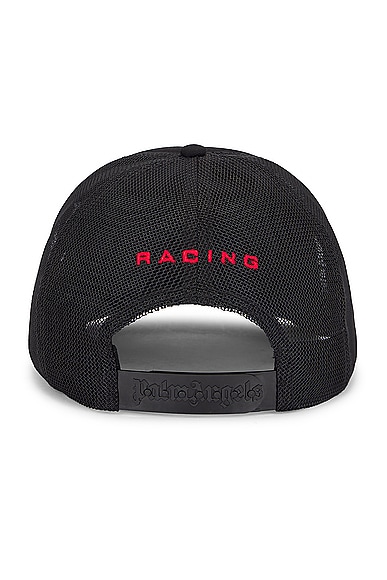 Shop Palm Angels Pa Racing Cap In Black & Red